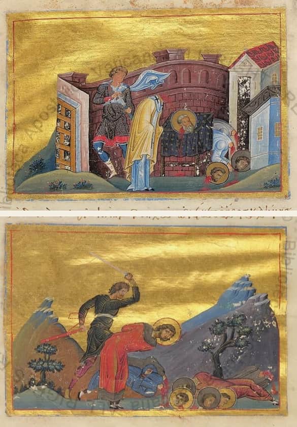 Saints Clement of Ancyra and Agathangelus in the Menologion of Basil II
