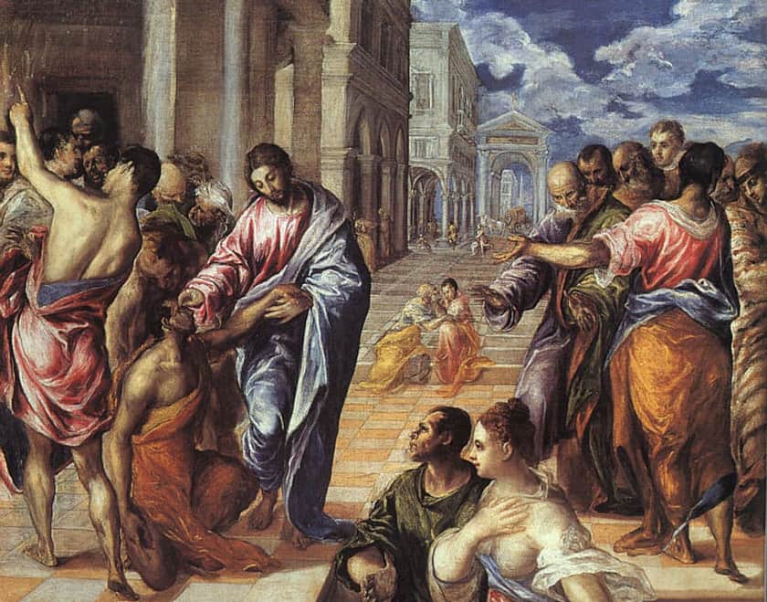 Christ heals the man born blind