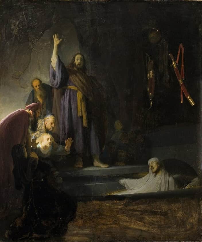 Christ raises Lazarus from the dead