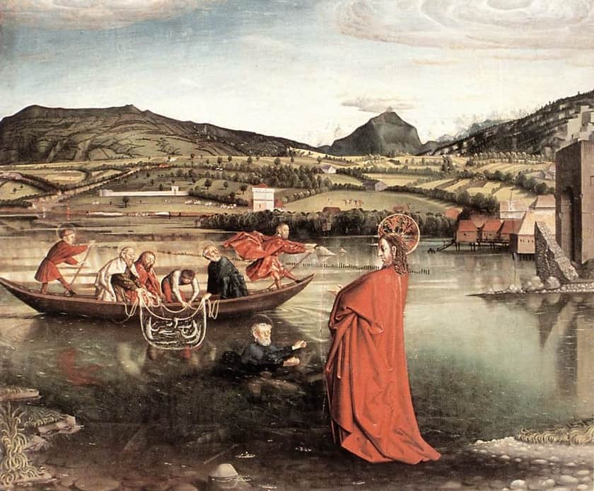The risen Christ appears at the Sea of Tiberias
