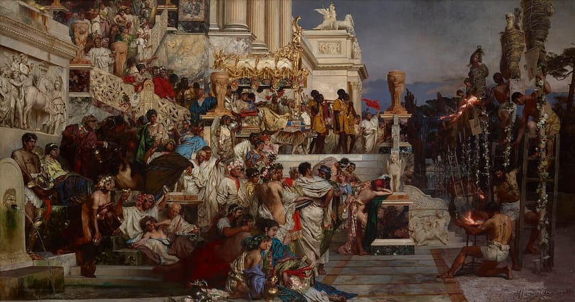 Nero’s Torches, depicting Christians prepared for martyrdom in the imperial gardens