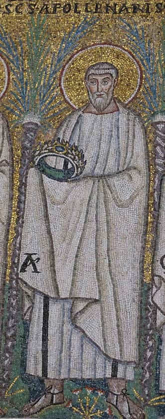 Saint Apollinaris of Ravenna in mosaic