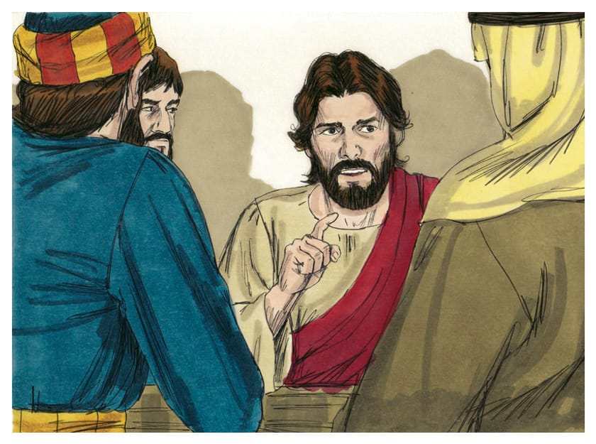 Christ gives the disciples the new commandment