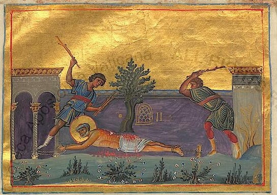 The martyrdom of Saint Papas of Lyconia