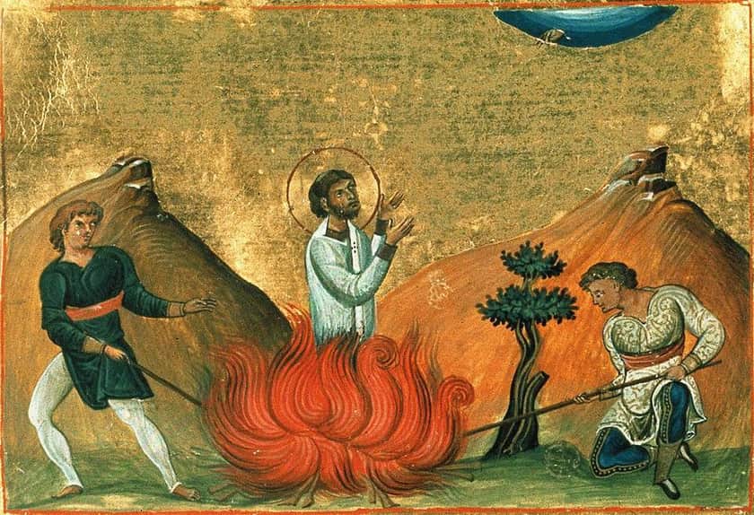 Saint Abibus of Edessa in the Menologion of Basil II