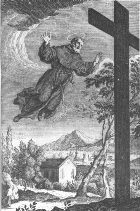 Engraving of Saint Joseph of Cupertino