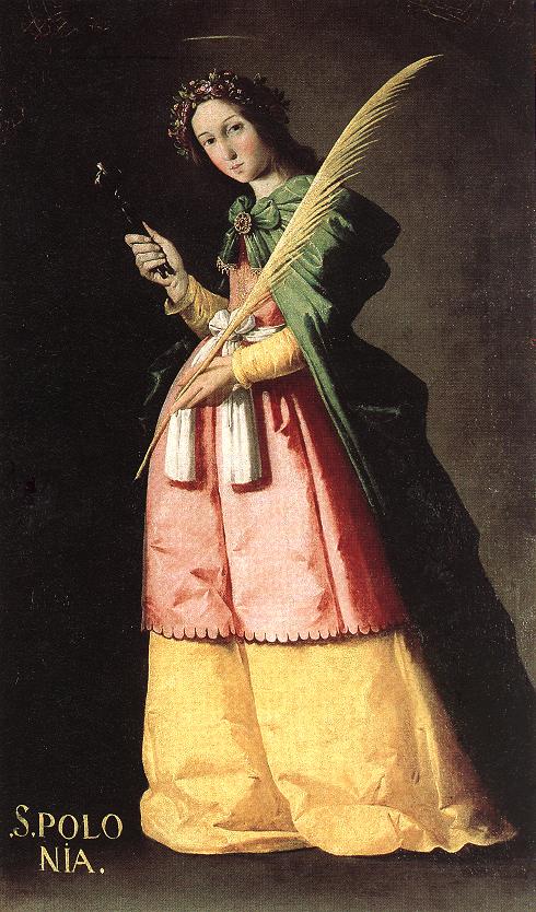 Saint Apollonia, virgin and martyr at Alexandria of Egypt