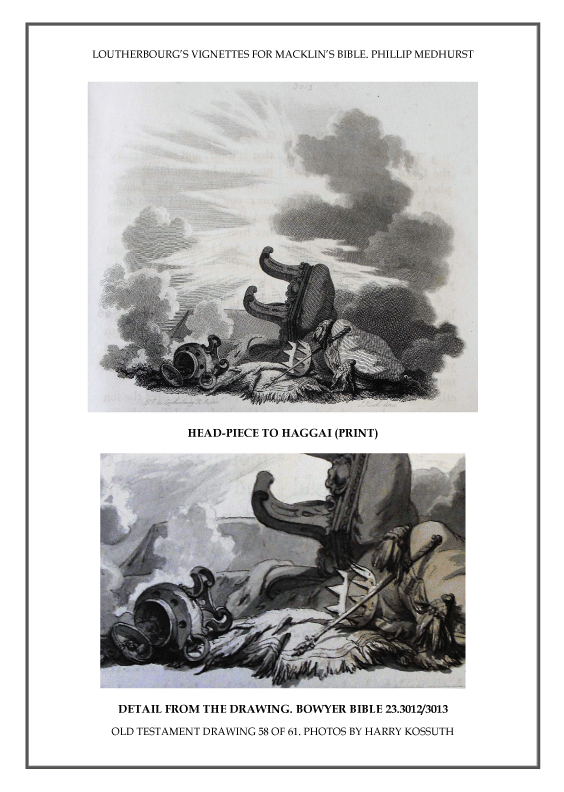 Headpiece to Haggai 2:22 in the Macklin Bible