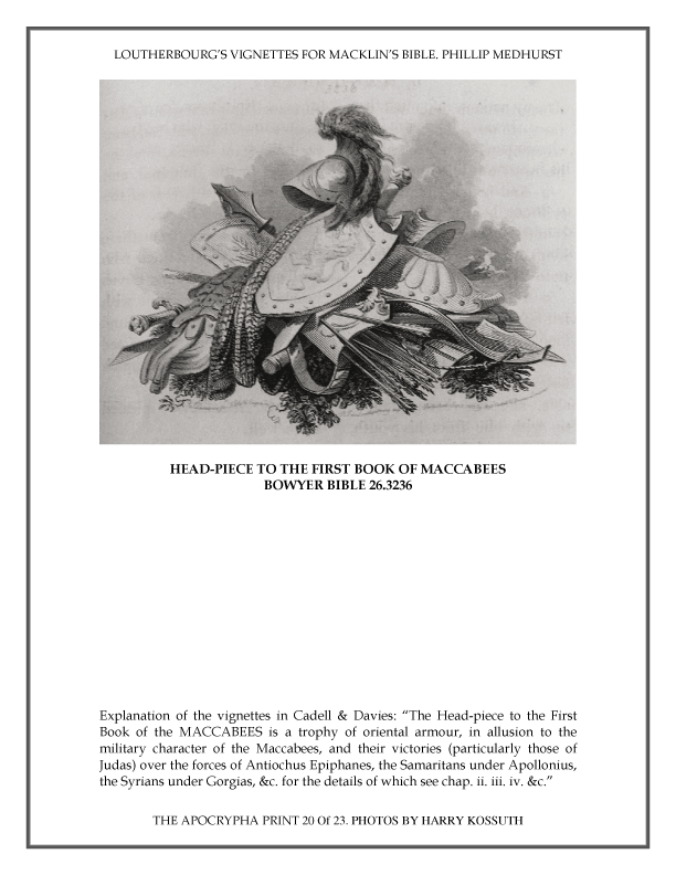 Headpiece to First Maccabees in the Macklin Bible