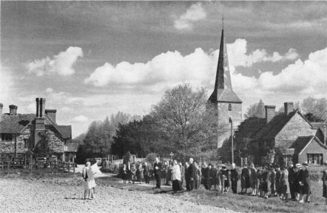 The blessing of fields on Rogation Sunday at Hever, Kent