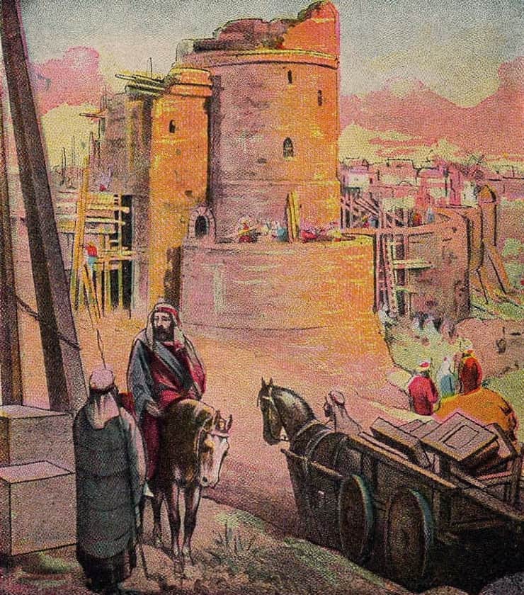 The rebuilding of Jerusalem's wall under Nehemiah