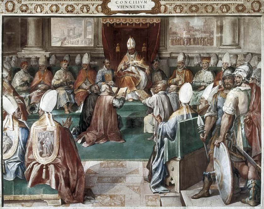 The Council of Vienne in a nineteenth-century historical illustration