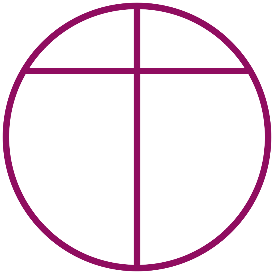 The cross emblem of Opus Dei, the first personal prelature