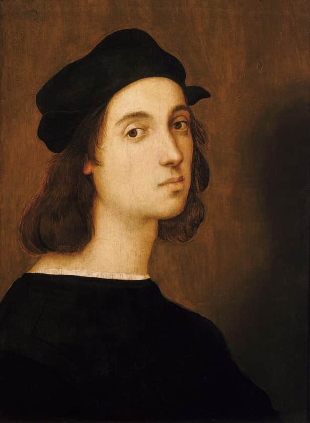 Raphael in a self-portrait