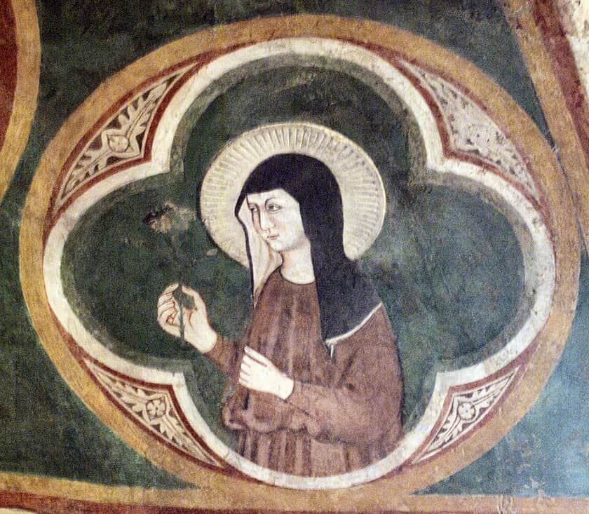 Saint Clare depicted at San Damiano