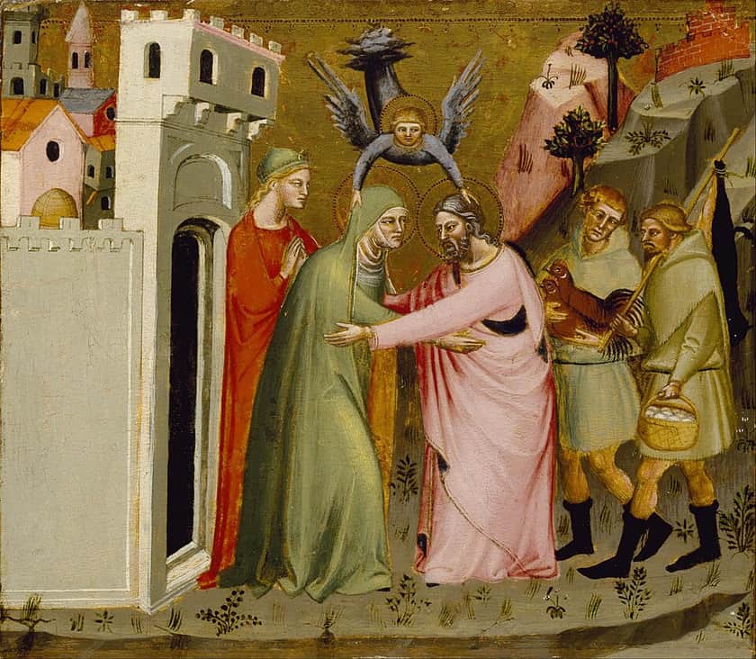 Saints Joachim and Anne meet at the Golden Gate