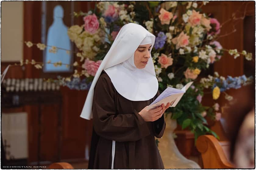 A first religious profession, ordinarily made with temporary simple vows