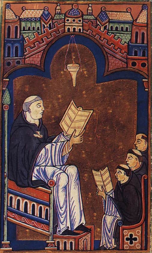 Hugh of Saint Victor in a medieval manuscript